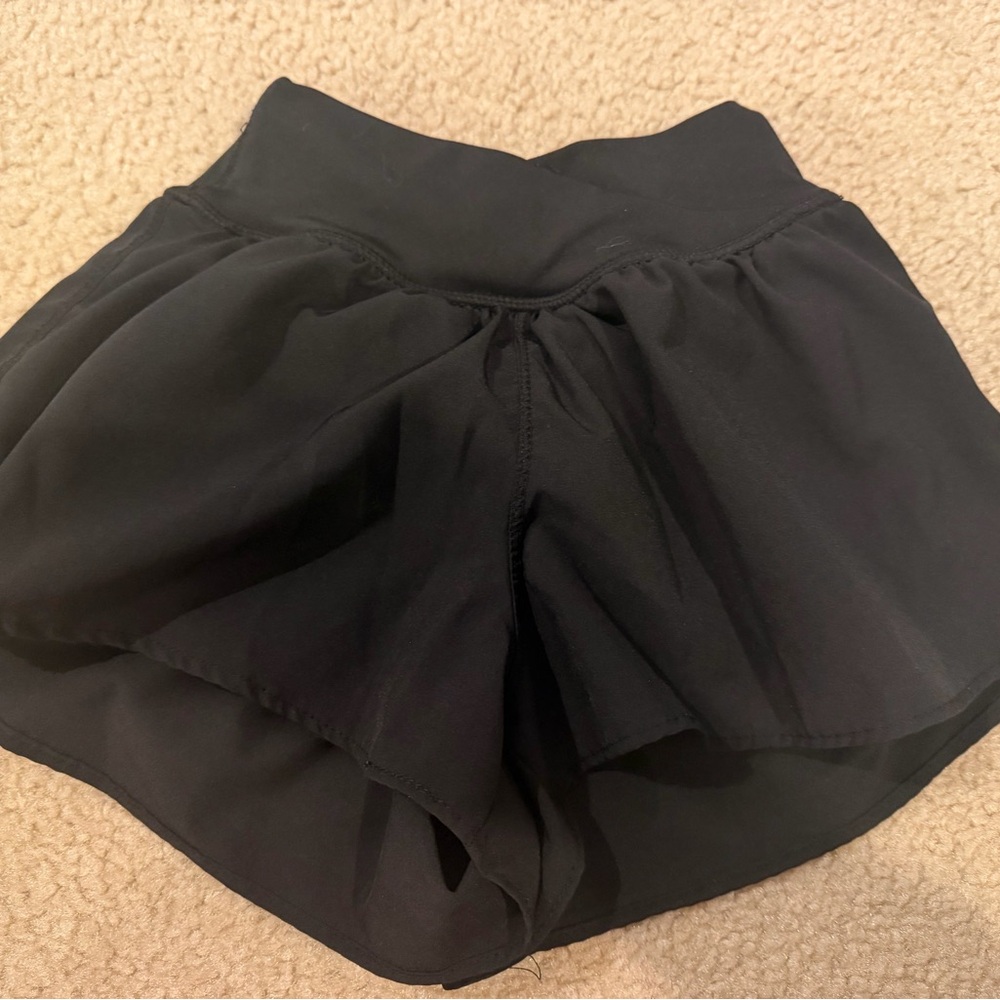 Yogalicious Girls Black Running Shorts